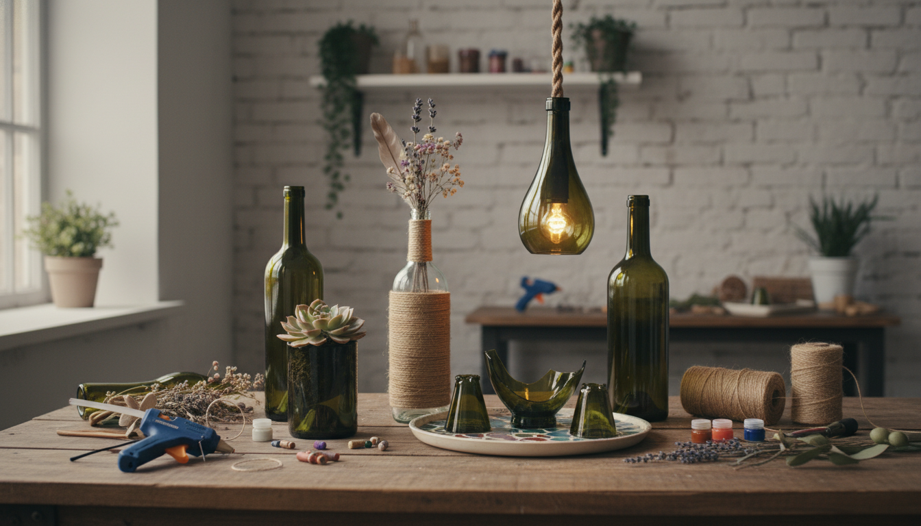 Como Reaproveitar Garrafas de Vinho: 5 Ideias Criativas 2026 4 Como reaproveitar garrafas de vinho — Reaproveitando Garrafas de Vinho: Dicas de Artesanato e DIY
