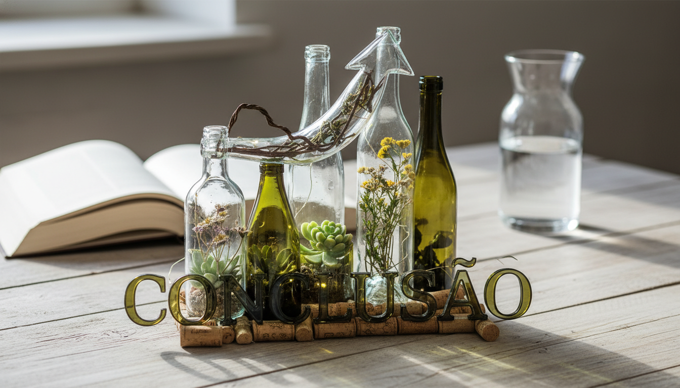Como Reaproveitar Garrafas de Vinho: 5 Ideias Criativas 2026 8 Como reaproveitar garrafas de vinho — Conclusão